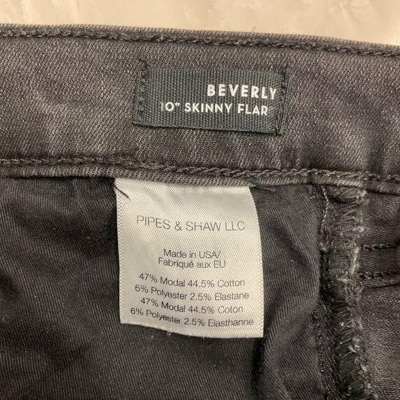 Veronica Beard Beverly 10” High Rise Flare Leg Black Jeans, 5-Pocket, Size 27 - Picture 8 of 15